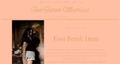 Desktop Screenshot of footfetishdom.co.uk